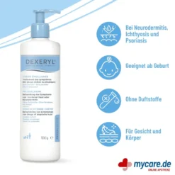 Dexeryl Pflegecreme, 500 g