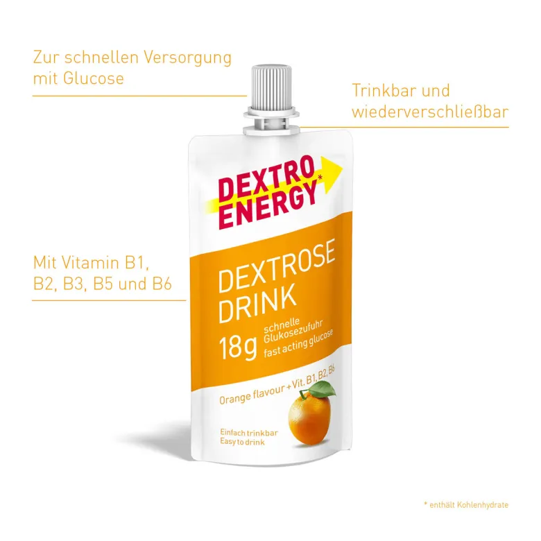 Dextro Energy Dextrose Drink Orange, 50 ml