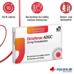 Diclofenac Adgc 25 mg Filmtabletten, 20 St