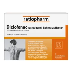 Diclofenac ratiopharm Schmerzpflaster, 10 St