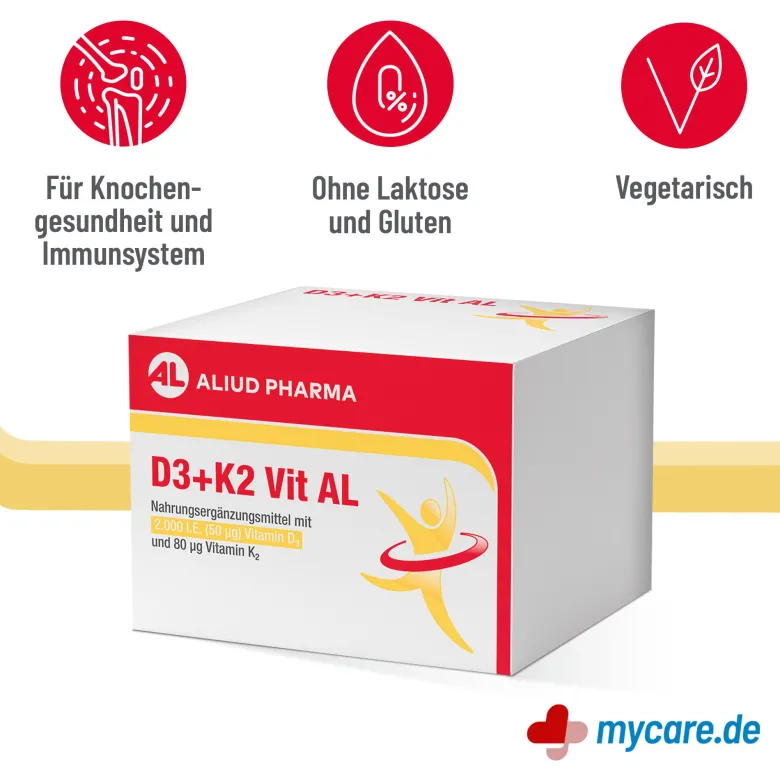 D3+K2 Vit AL 2000 I.E./80 µg Kapseln, 90 St