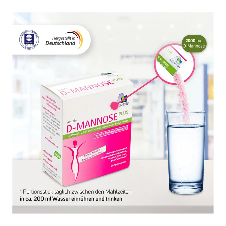 D-Mannose PLUS 2000 mg Sticks, 15X2.47 g