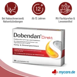 Dobendan Direkt Flurbiprofen 8,75 mg Lutschtabletten, 36 St