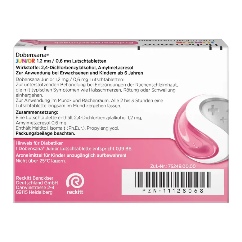 Dobensana Junior 1,2 mg/0,6 mg Lutschtabletten, 24 St