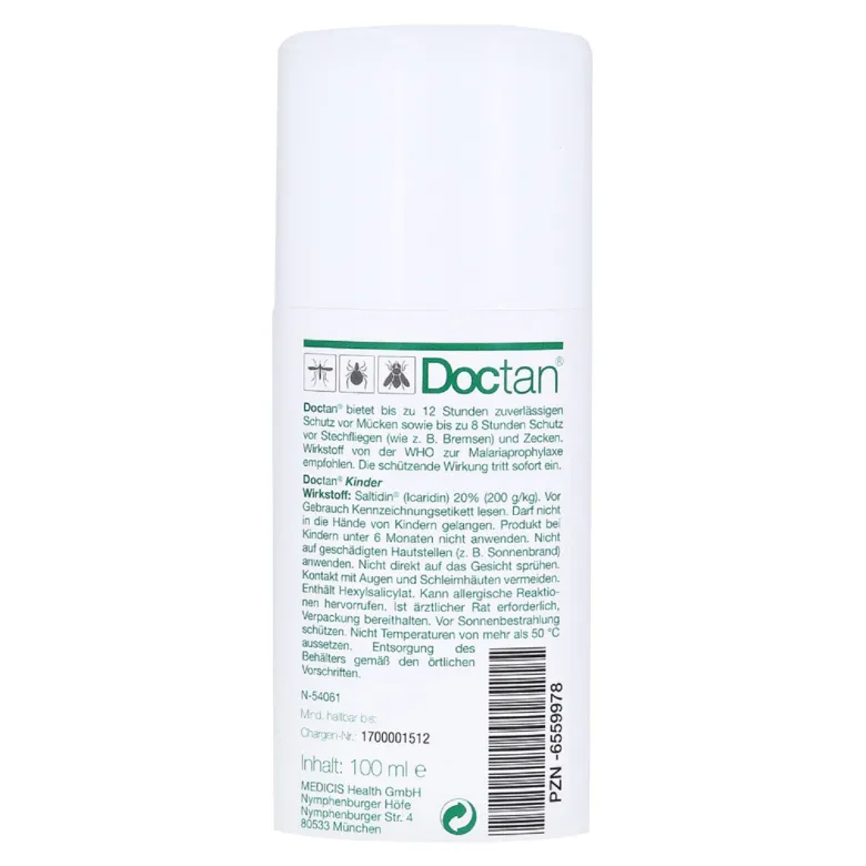 Doctan für Kinder Mücken,- Zecken und Stechfliegenschutz, 100 ml