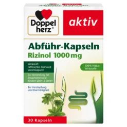 Doppelherz aktiv Abführ-Kapseln Rizinol 1000 mg, 30 St