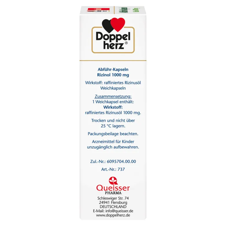 Doppelherz aktiv Abführ-Kapseln Rizinol 1000 mg, 30 St