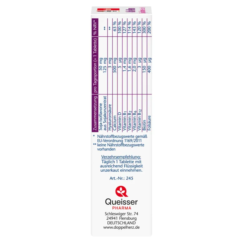Doppelherz aktiv Aktiv-Meno Soja-Isoflavone + Calcium + D3, 30 St