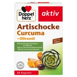 Doppelherz aktiv Artischocke Curcuma+Olivenöl Kapseln, 30 St