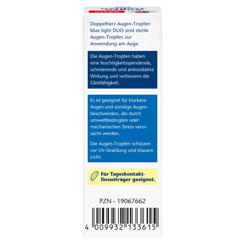 Doppelherz aktiv Augen-Tropfen blue light Duo, 10 ml