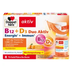 Doppelherz aktiv B12+D3 Duo Aktiv Trinkampullen, 8 St