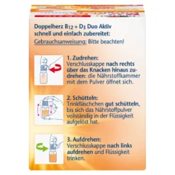 Doppelherz aktiv B12+D3 Duo Aktiv Trinkampullen, 8 St