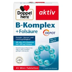 Doppelherz aktiv B-Komplex + Folsäure, 45 St