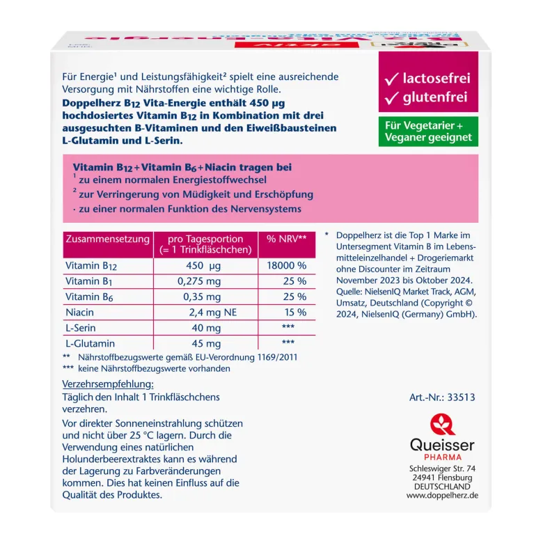 Doppelherz aktiv B12 Vita-Energie Trinkampullen, 30 St