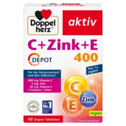 Doppelherz aktiv C+Zink+E Depot-Tabletten, 40 St