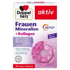 Doppelherz aktiv Frauen Mineralien + Kollagen Depot, 30 St