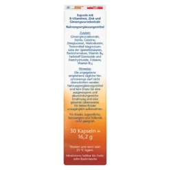 Doppelherz aktiv Ginseng B-Vitamine+Zink Kapseln, 30 St