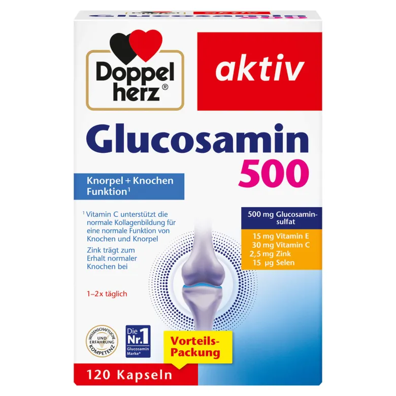 Doppelherz aktiv Glucosamin 500 Kapseln, 120 St