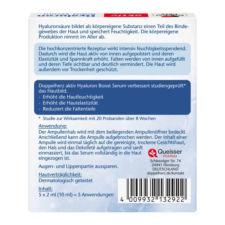 Doppelherz aktiv Hyaluron Boost Serum Ampullen, 5 St