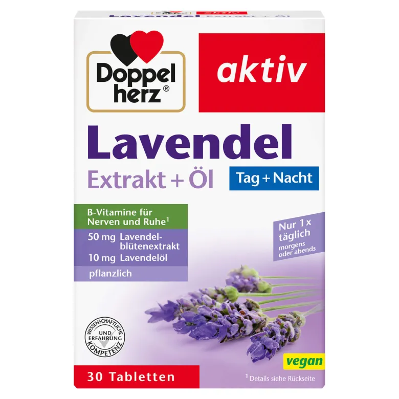 Doppelherz aktiv Lavendel Extrakt+Öl Tabletten, 30 St