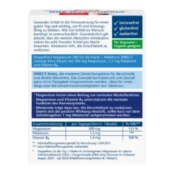 Doppelherz aktiv Magnesium 500 Nacht + Melatonin DIRECT, 20 St