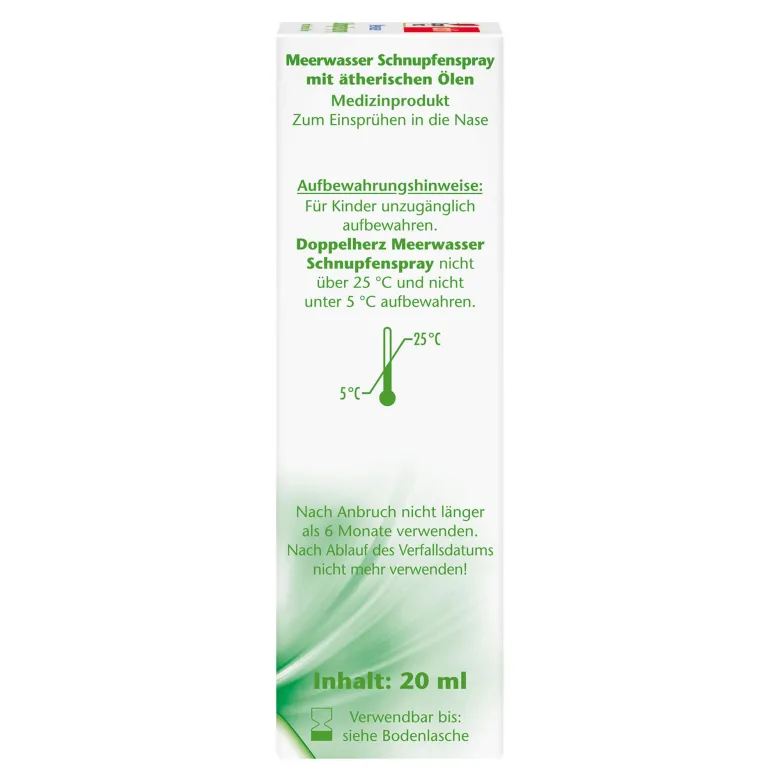 Doppelherz aktiv Meerwasser Schnupfenspray, 20 ml