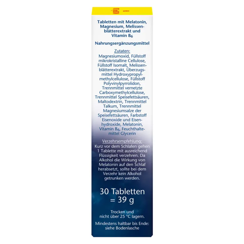 Doppelherz aktiv Melatonin + Magnesium 400 Tabletten, 30 St