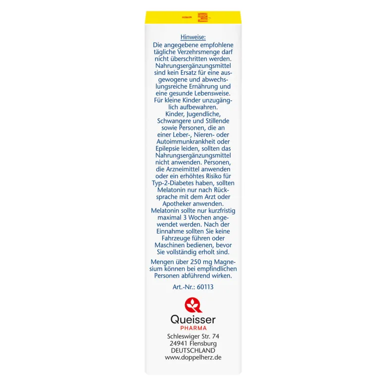 Doppelherz aktiv Melatonin + Magnesium 400 Tabletten, 30 St