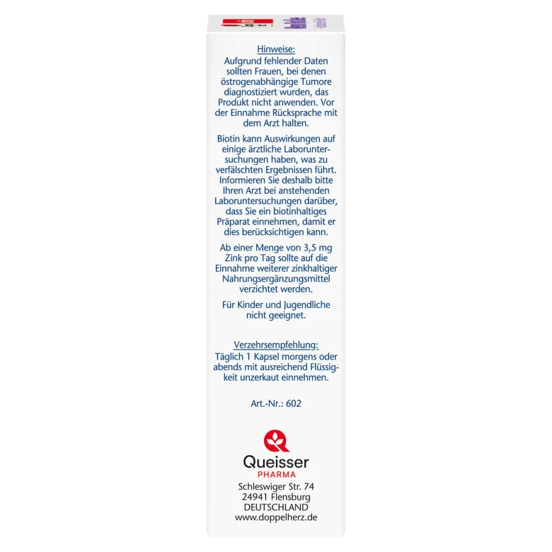 Doppelherz aktiv Meno Rotklee + Nachtkerzenöl + Biotin, 30 St