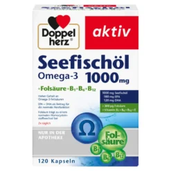 Doppelherz aktiv Seefischöl Omega-3 1000 mg, 120 St