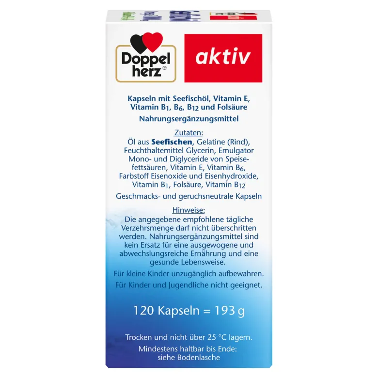 Doppelherz aktiv Seefischöl Omega-3 1000 mg, 120 St