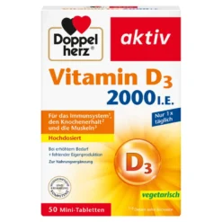 Doppelherz aktiv Vitamin D3 2000 I.E. Tabletten, 50 St