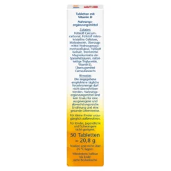 Doppelherz aktiv Vitamin D3 2000 I.E. Tabletten, 50 St