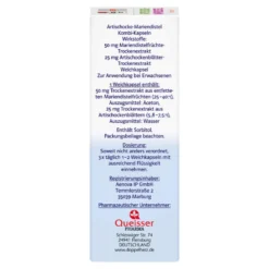 Doppelherz Artischocke-Mariendistel system Weichkapseln, 60 St