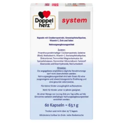 Doppelherz Cranberry + Granatapfel system, 60 St