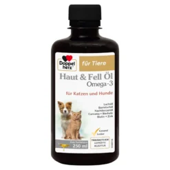 Doppelherz für Tiere Haut & Fell Öl für Katzen und Hunde, 250 ml