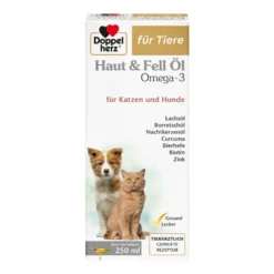 Doppelherz für Tiere Haut & Fell Öl für Katzen und Hunde, 250 ml