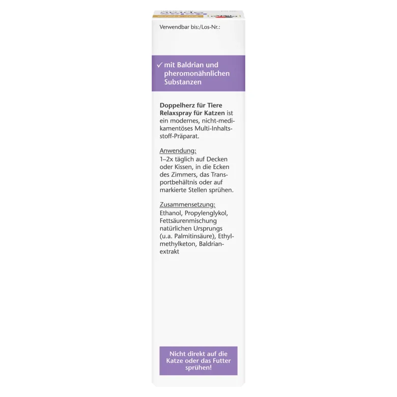Doppelherz für Tiere Relaxspray für Katzen, 90 ml
