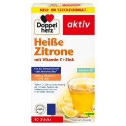 Doppelherz Heiße Zitrone mit Vitamin C + Zink, 10 St