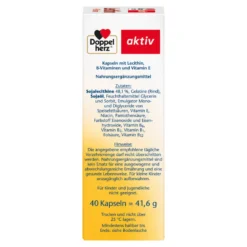 Doppelherz Lecithin + B-Vitamine Kapseln aktiv, 40 St