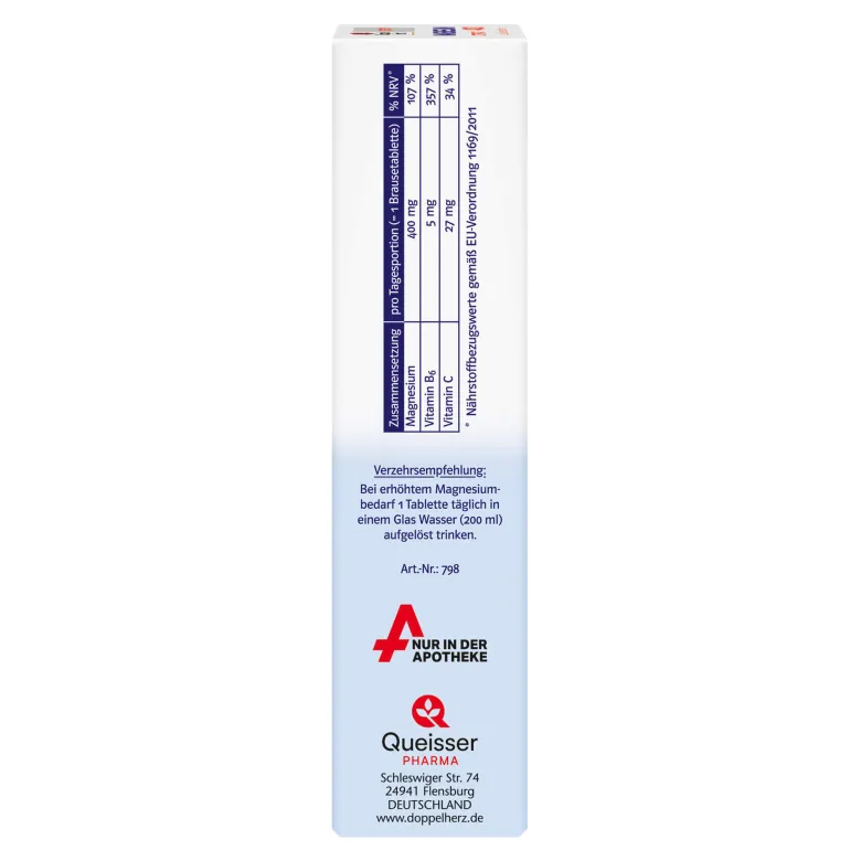 Doppelherz Magnesium 400 Citrat system Brausetabletten, 24 St