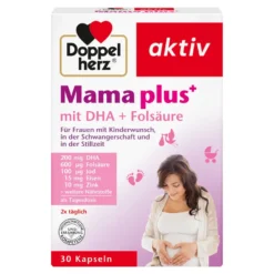 Doppelherz Mama plus mit DHA+Folsäure Kapseln, 30 St