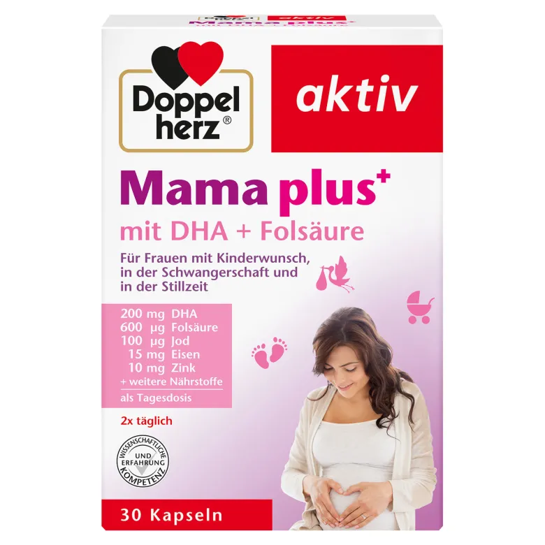 Doppelherz Mama plus mit DHA+Folsäure Kapseln, 30 St