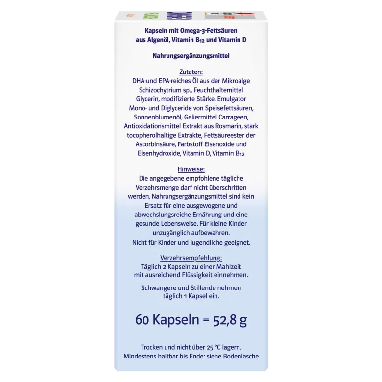 Doppelherz Omega-3 pflanzlich Kapseln, 60 St