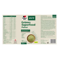 Doppelherz pure Grünes Superfood Pulver, 600 g