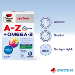 Doppelherz system A-Z+Omega-3 all-in-one Kapseln, 30 St