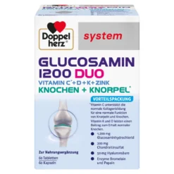 Doppelherz system Glucosamin 1200 DUO Kombipackung, 120 St