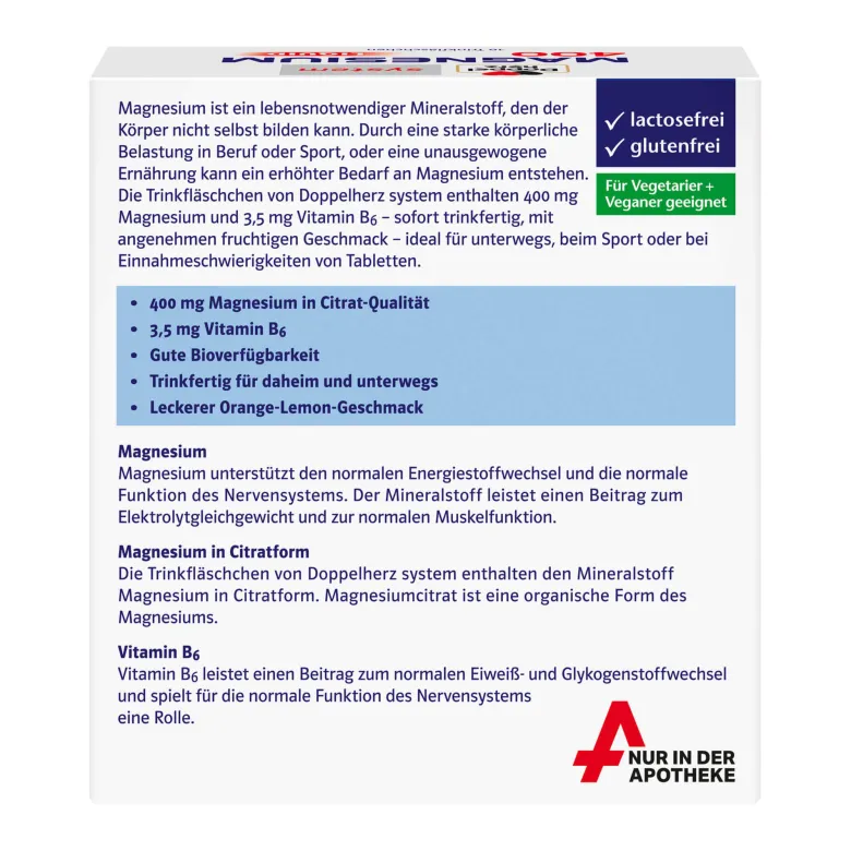 Doppelherz system Magnesium 400 Liquid, 10 St