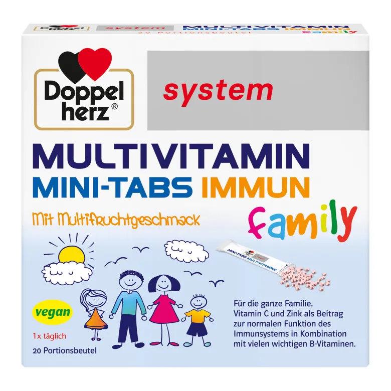 Doppelherz system Multivitamin Mini-Tabs family, 20 St