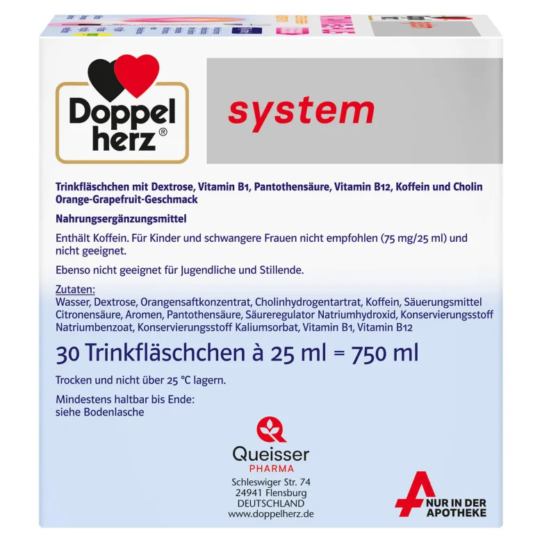 Doppelherz system Vitamin B12 Plus Energie Trinkampullen, 30X25 ml